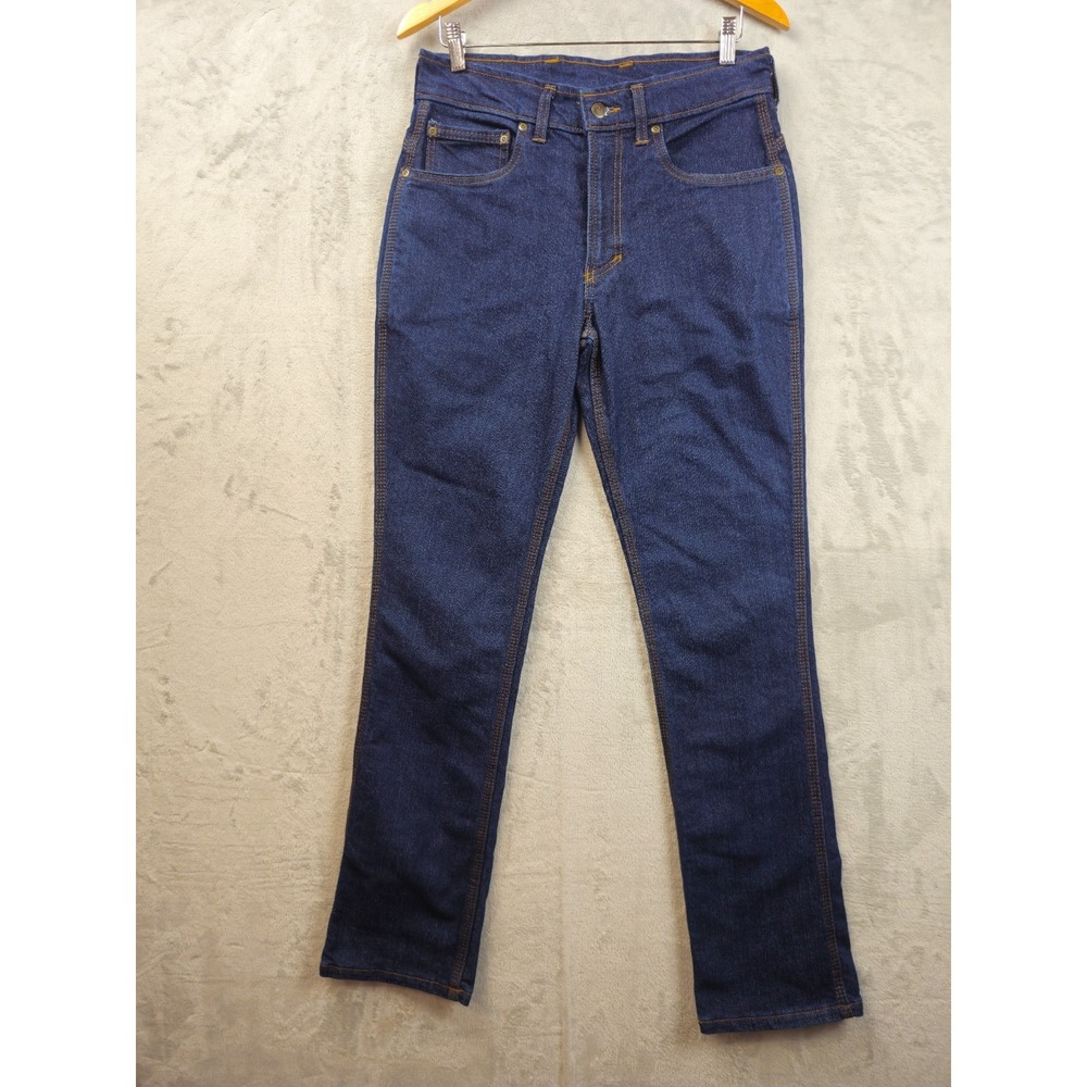Origin Jeans Mens 32 Blue Legit Fit Dark Wash Stretch Denim Workwear Made In USA